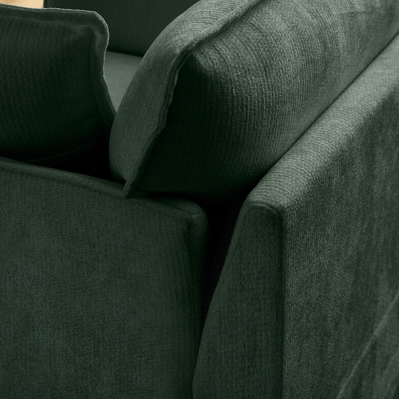 47.2" Oversized Single Sofa Chair Accent Chair with Charging Ports, Chenille Armchair Lounge Chair for Living Room Apartment