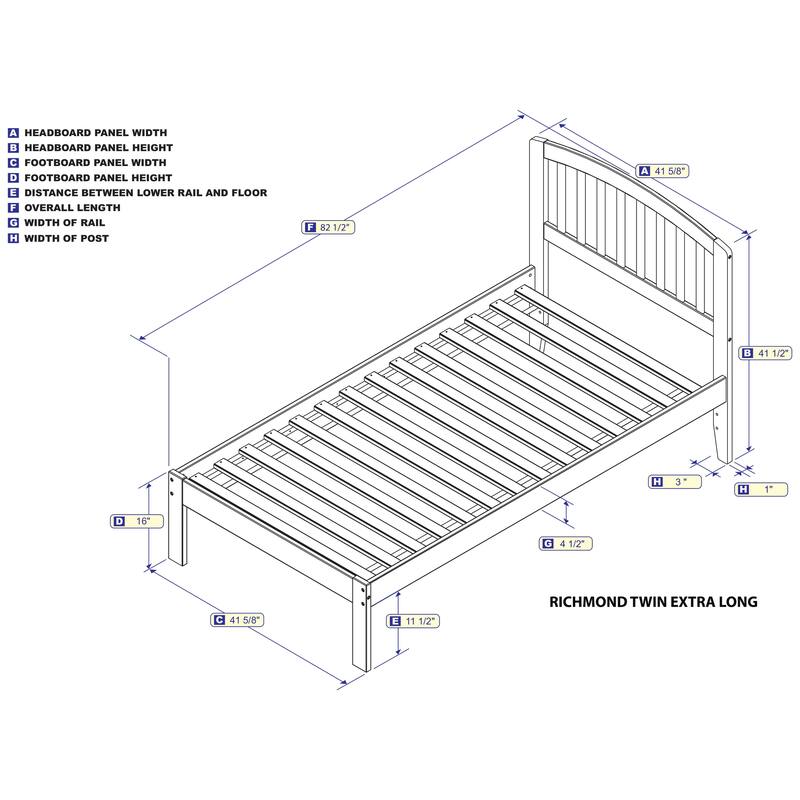 King Platform Bed - Handmade Home Espresso Finish - Sturdy Design, Open Footboard - 62.62"L x 82.5"W x 50"H