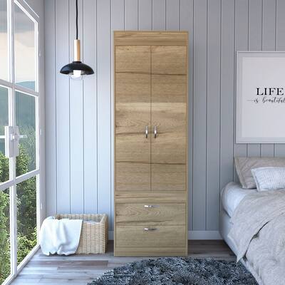 Boahaus Lubeck Armoire (Beige)