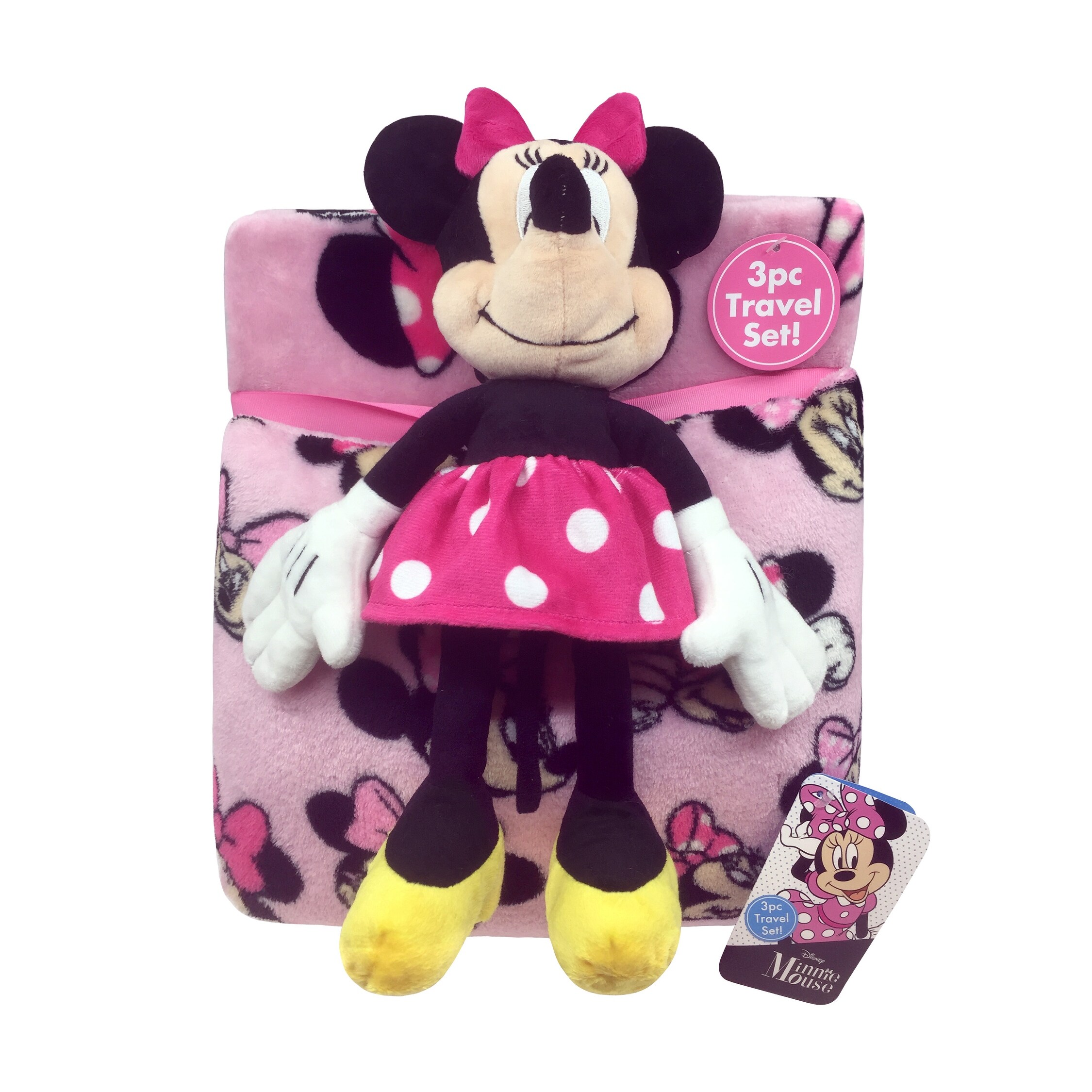 Disney Minnie Mouse Pink 3 Piece Travel Throw Pillow Pillow Buddy Set On Sale Bed Bath Beyond 38316450