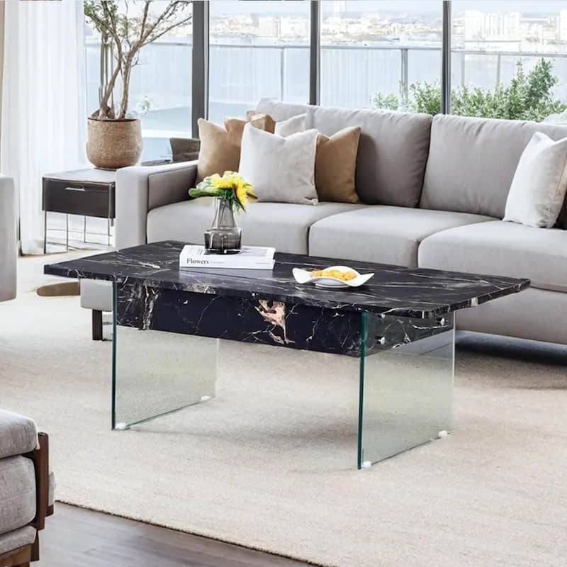 Modern Multifunctional Lift Coffee Table with Storage Space, Non-slip Feet and Lift Top, for Living Room