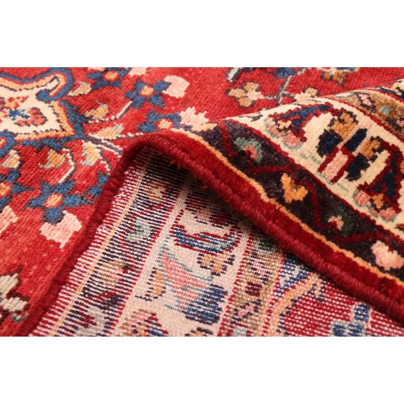 ECARPETGALLERY Hand-knotted Andelz Red Wool Rug - 3'3 x 9'8