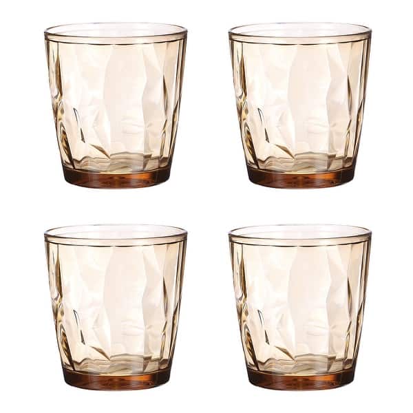 Acrylic Drinking Glasses, 4Pcs Plastic Reusable Tumblers - On Sale - Bed  Bath & Beyond - 41528155