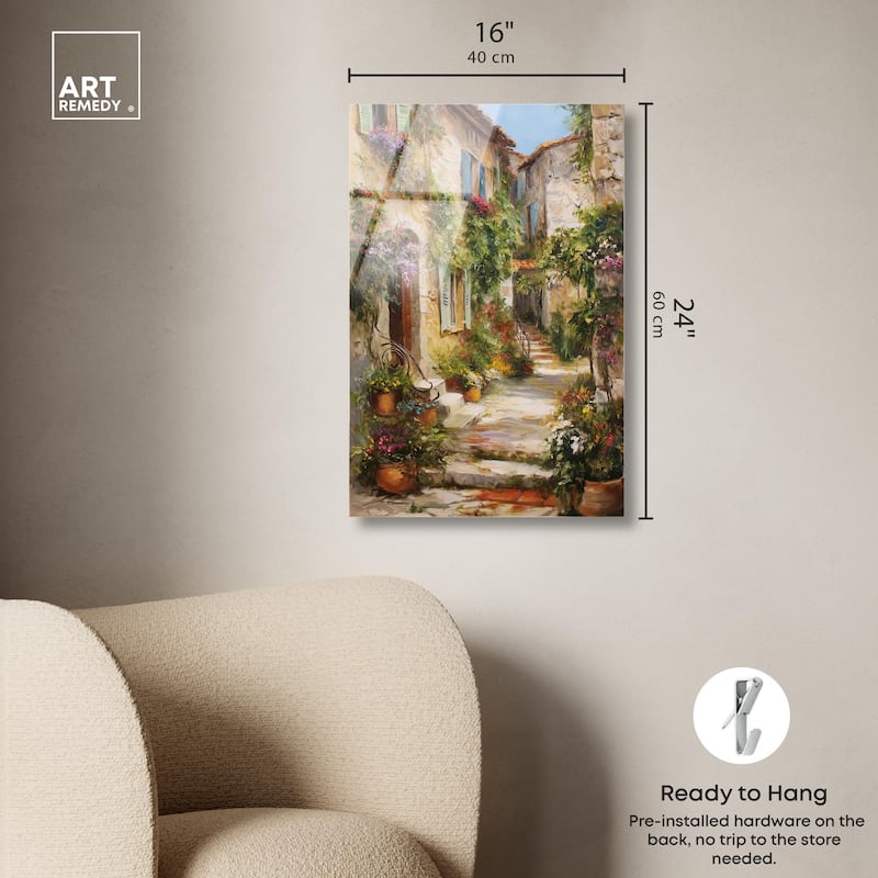 Mediterranean Charm II Acrylic by Art Remedy, Ready to Hang