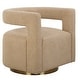 preview thumbnail 1 of 7, Uttermost Grounded Modern Swivel Chair - 28" H x 28" W x 30" D