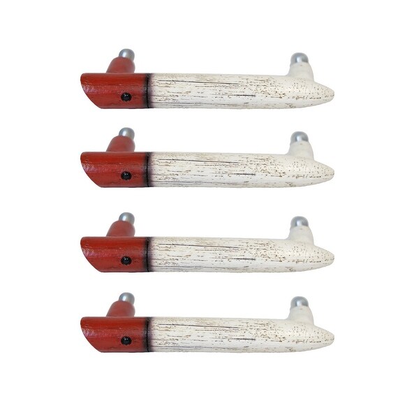 Rustic Wood Fishing Lure Drawer Pull Set of 4 (2 Packs of