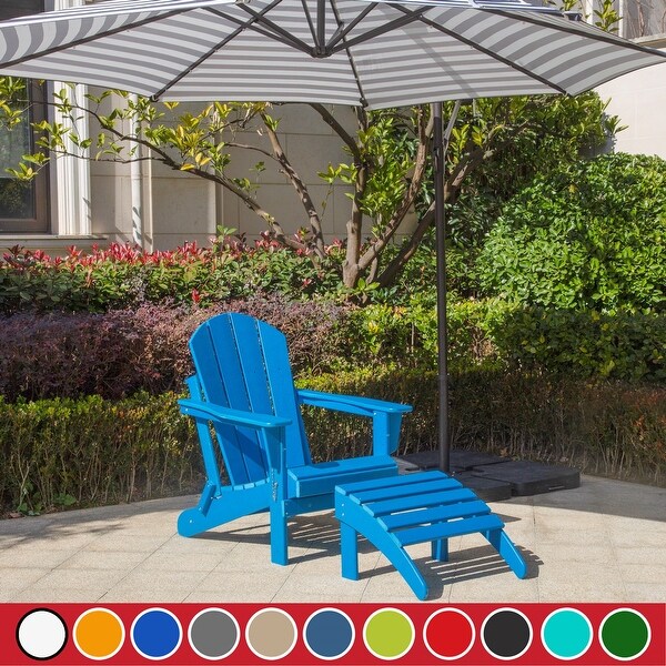 Laguna Folding Adirondack Chair with Ottoman Set. Opens flyout.