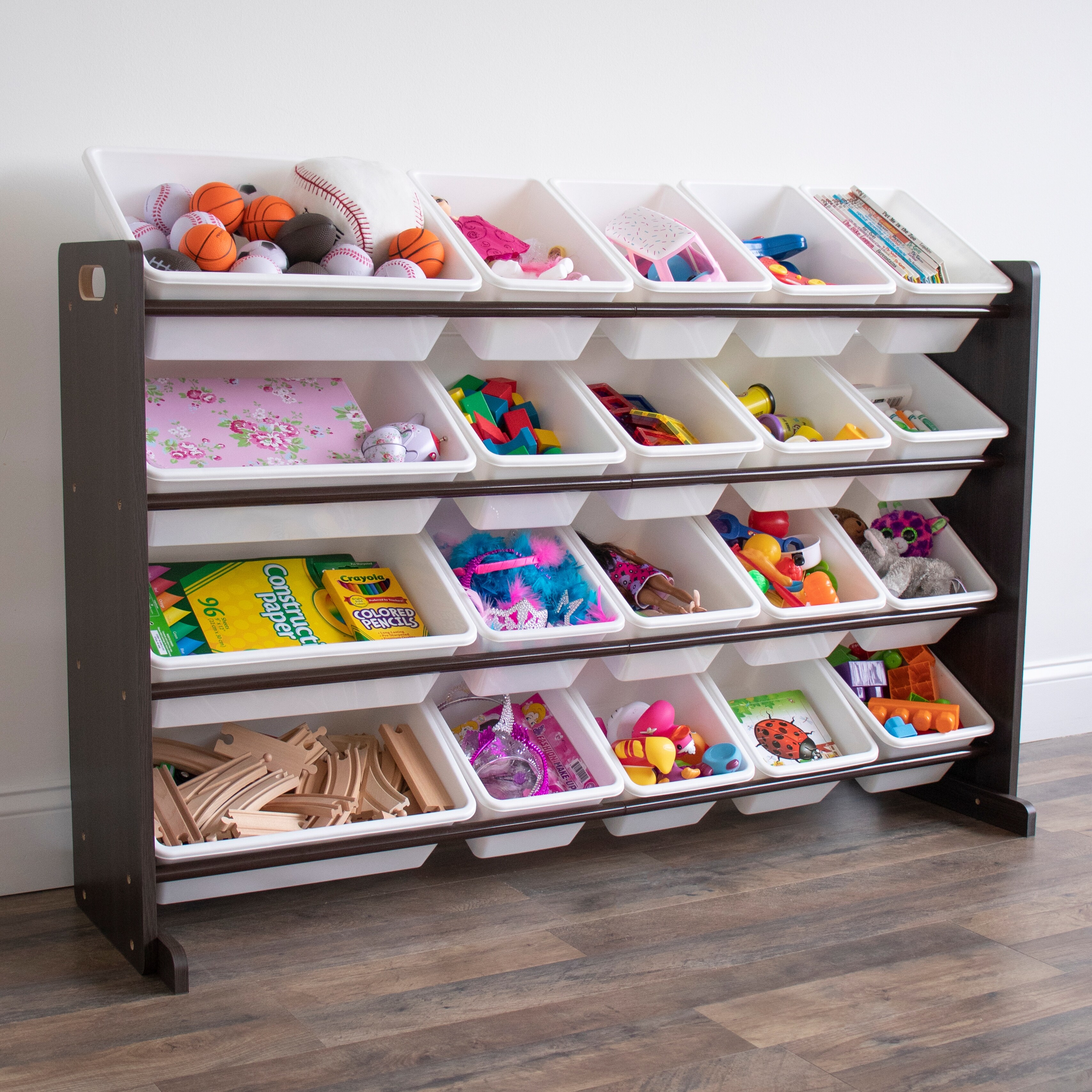 Humble Crew Inspire Grey Toy Organizer with Shelf and 9 Storage Bins - On  Sale - Bed Bath & Beyond - 29741483