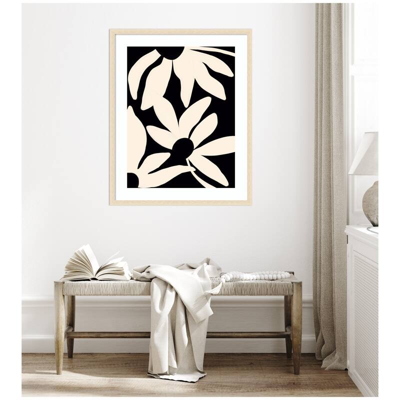 Kate and Laurel Framed Art Minimal Blooms by Alicia Bock