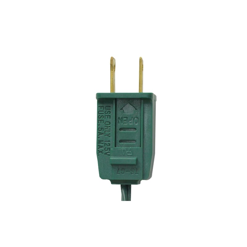 25-Count Transparent Orange C7 Christmas Lights 24ft Green Wire - 24'