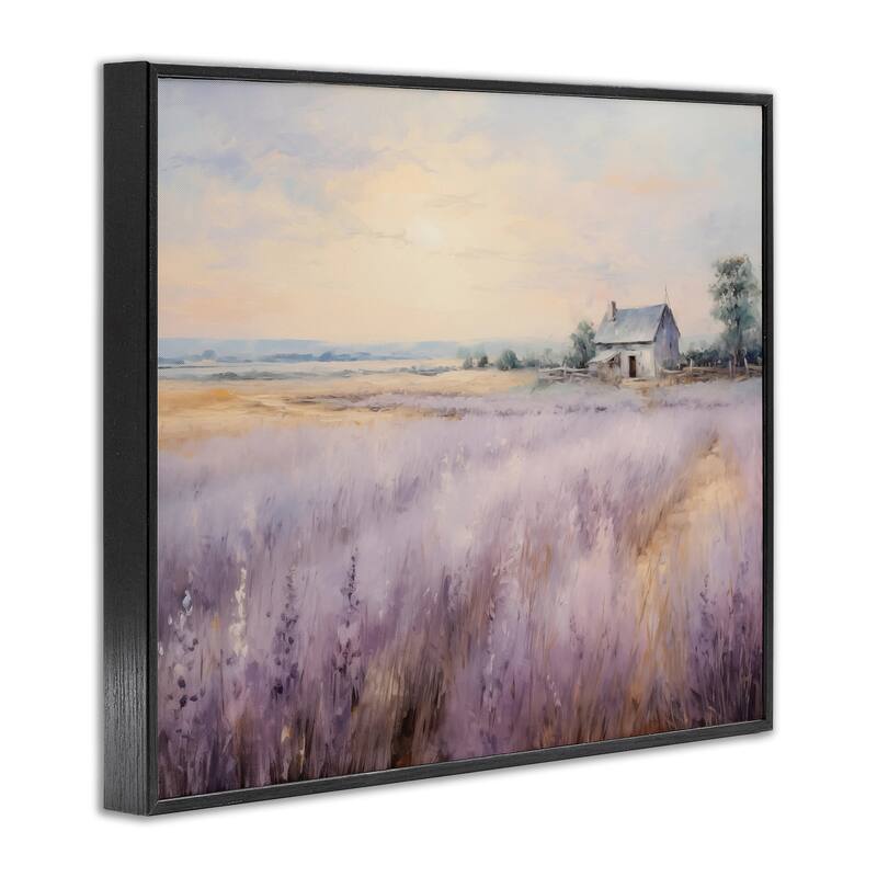 Stupell Lavender Farm Fields Framed Giclee Art Design By Arlington Prints