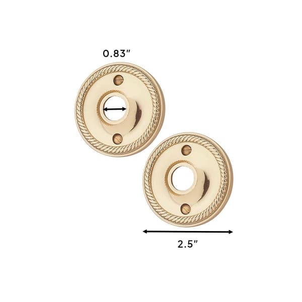 2-3/8 Backset Double Knob with Round Rose Privacy Set