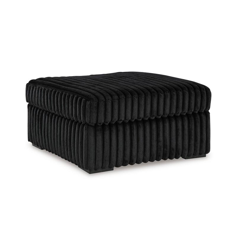 Roundhill Furniture Solenne Oversized Ottoman with Jumbo Corduroy Upholstery