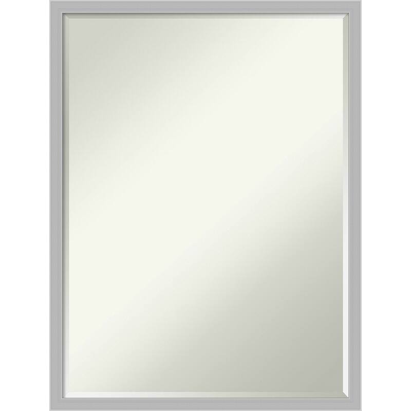 Petite Bevel Bathroom Wall Mirror - Hera Chrome Frame - Hera Chrome - 19 x 25 in