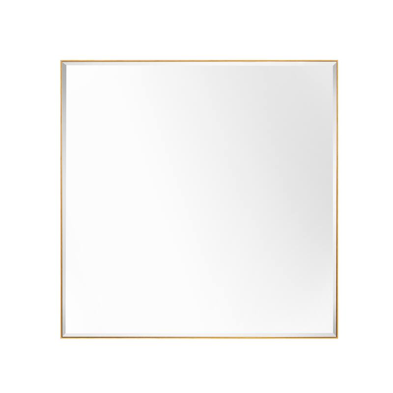 Aluminum Framed Rectangle Beveled Bathroom Wall Mirror