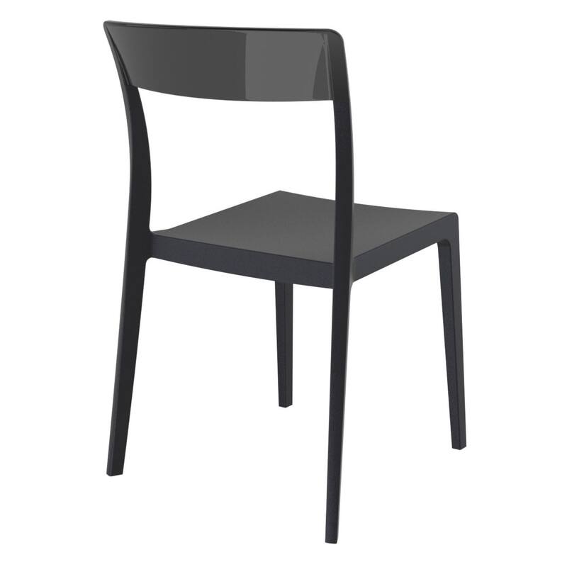 33" Black Outdoor Patio Dining Chair