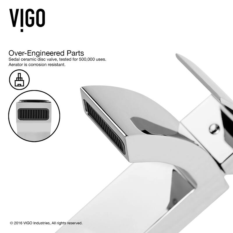VIGO Satro 7" H Single Handle Single Hole Bathroom Faucet