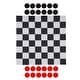 preview thumbnail 5 of 3, Checkers/Chess Outdoor Reversible Game Set with Storage Bag - 48" x 48"