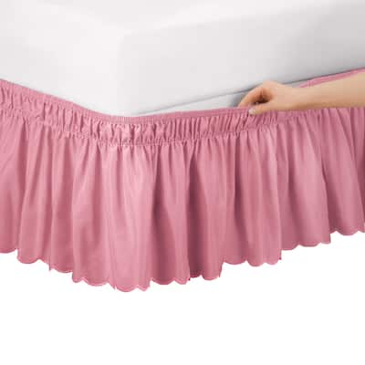 Scalloped Wrap Ruffle Bedskirt