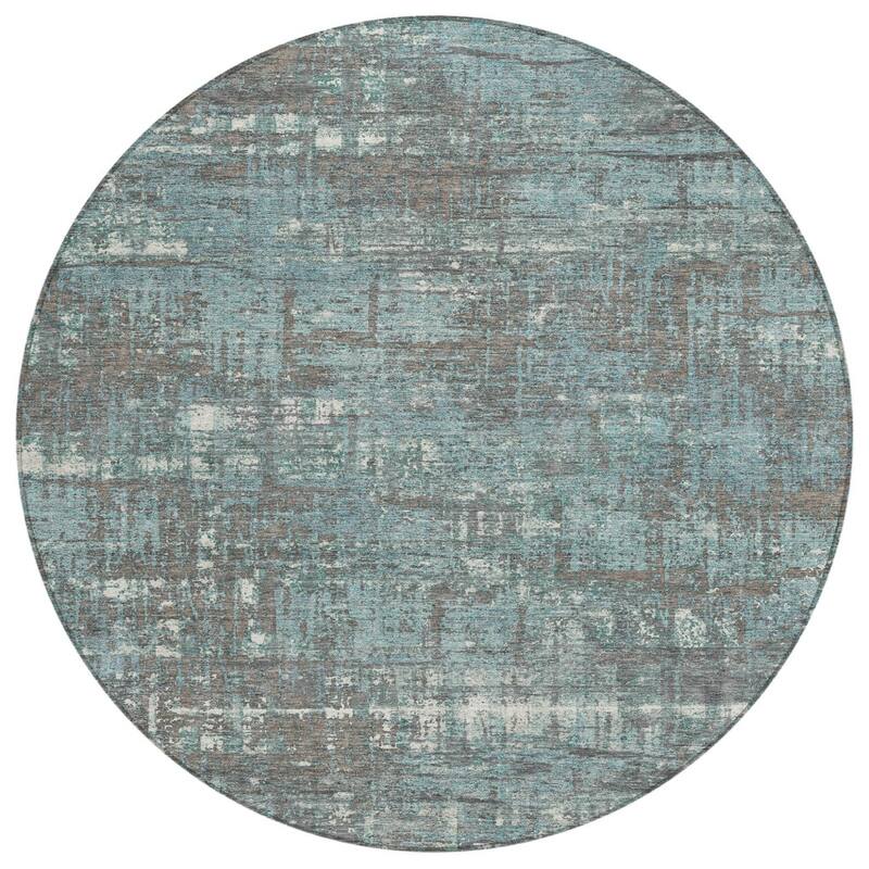 HomeRoots Geometric Transitional Rectangle Outdoor Rug