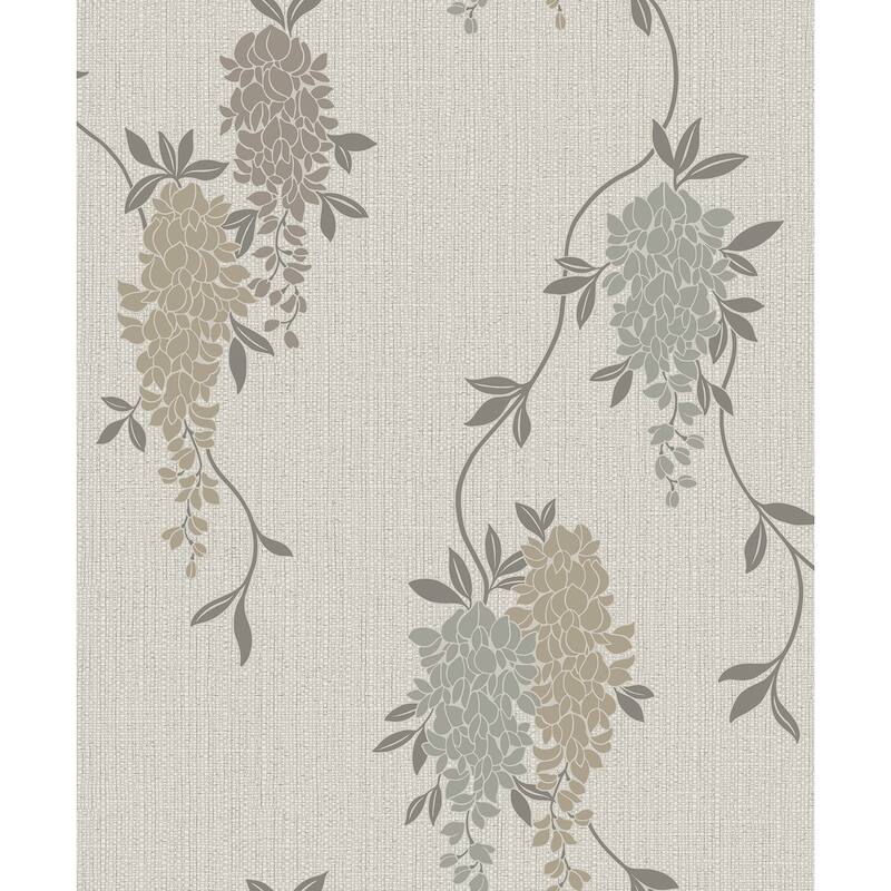Fine Decor Aisla Neutral Wisteria Wallpaper