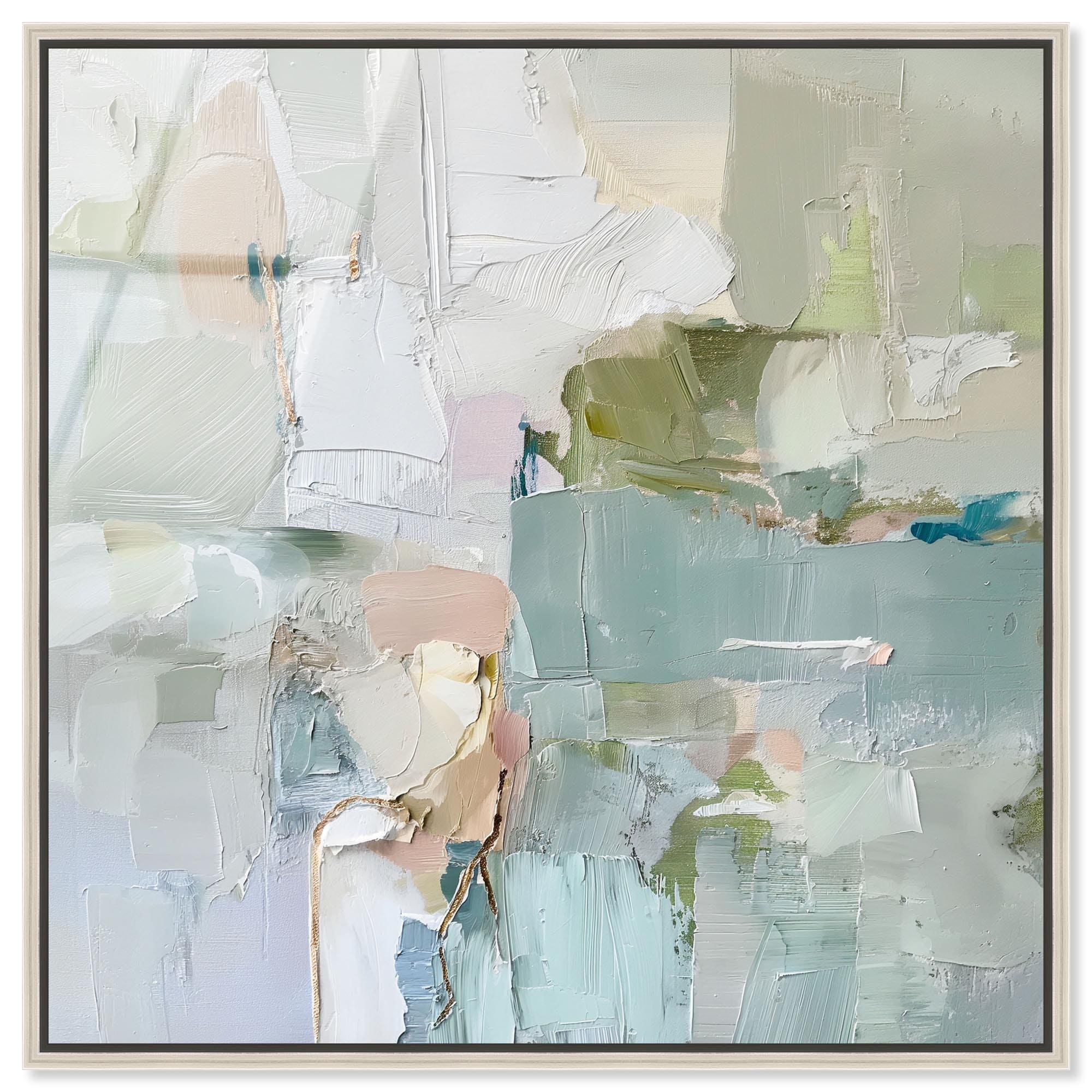 Jade Sweep I Minimal Abstracts Framed Acrylic Wall Art by Art Remedy