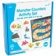 preview thumbnail 3 of 2, edxeducation Monster Counters Activity Set - Set of 36 - 10 Double-Sided Activity Boards