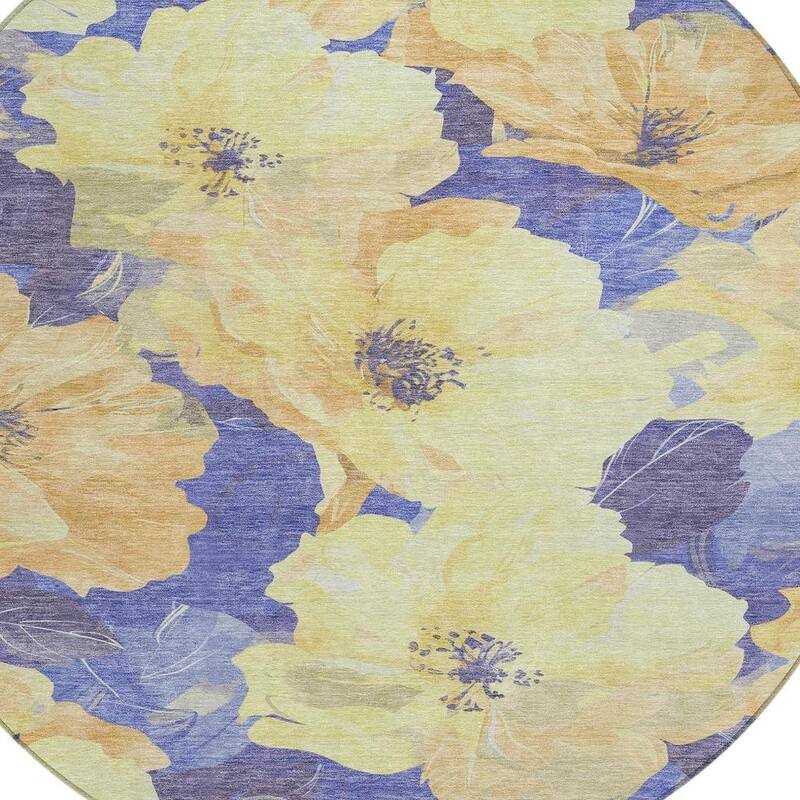 HomeRoots Floral Transitional Rectangle Outdoor Rug