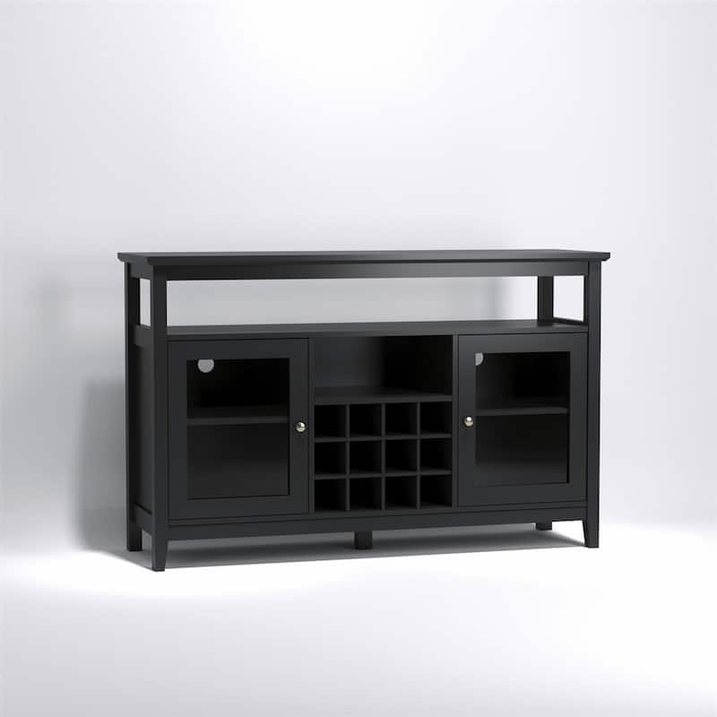 Storage Buffet Cabinet/Sideboard/TV Console with Glass Doors