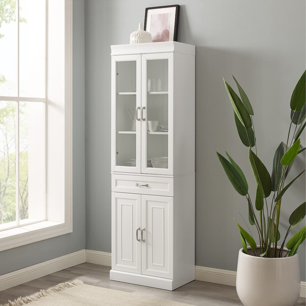 Crosley Stanton Glass Door Pantry - 14.5"x23.75"x78"