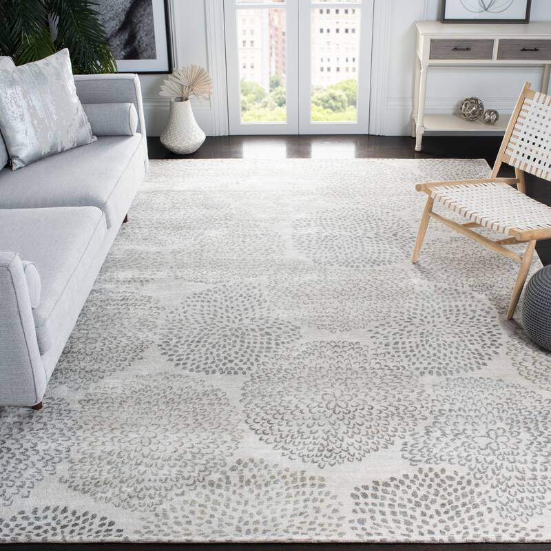 SAFAVIEH Couture Handmade Tibetan Elfy Modern & Contemporary Geometric Wool