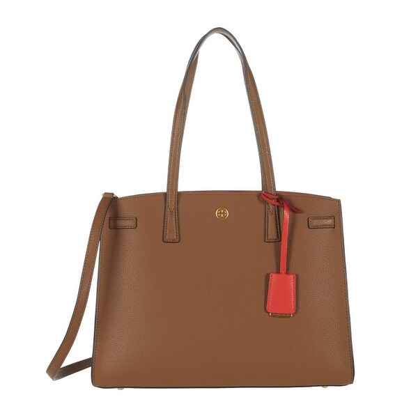 Tory Burch Womens Moose Brown Walker Large Satchel Handbag. Opens flyout.