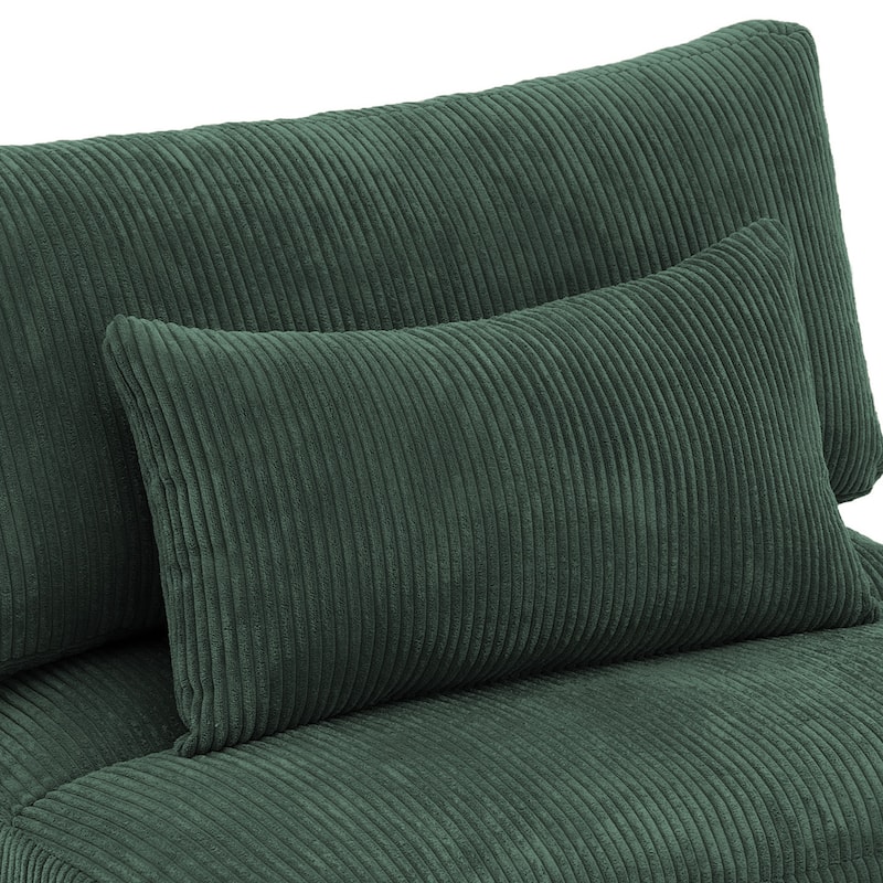 Modern Upholstered Armless Chair Accent Chair