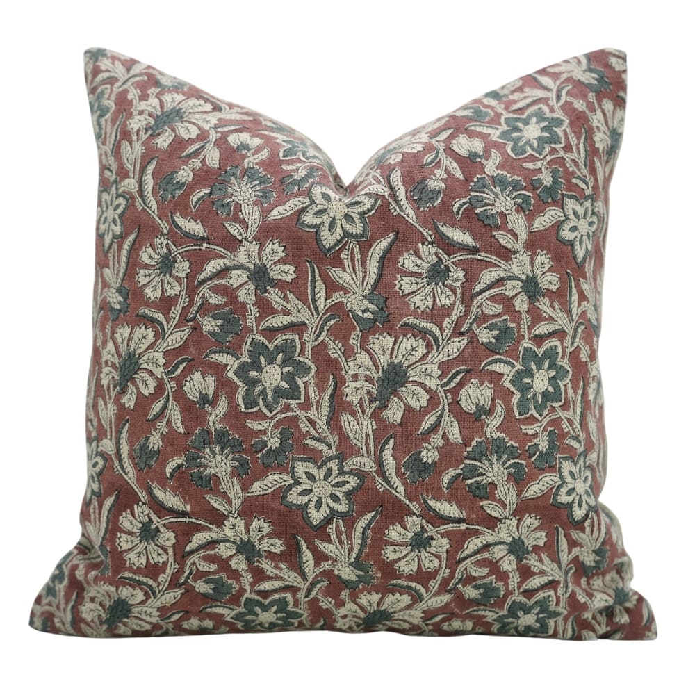 Fabdivine Handmade Linen Cushioncase for Dining Room Accent or Sofa, Couch Pillow Cover Brown Fall Décor Pillow Cover, Jarul