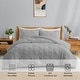 preview thumbnail 50 of 65, 3 Piece Reversible Pintuck Pinch Pleat Bohemia and Tufted Clipped Comforter Set