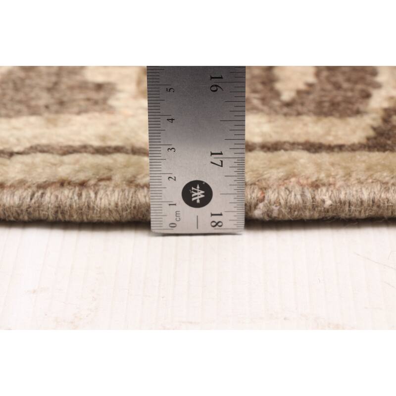 ECARPETGALLERY Hand-knotted Sarabi Beige, Brown Wool Rug - 7'9 x 11'3