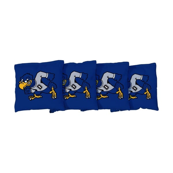 slide 2 of 3, Dickinson State DSU Blue Hawks Blue Cornhole Bags All-Weather Resin Filled