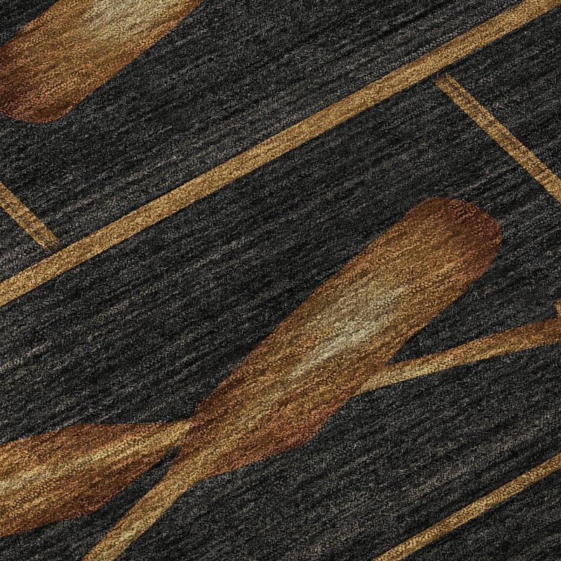 Premium Washable Super Soft Fish Canoe Lodge Mayfield Rug