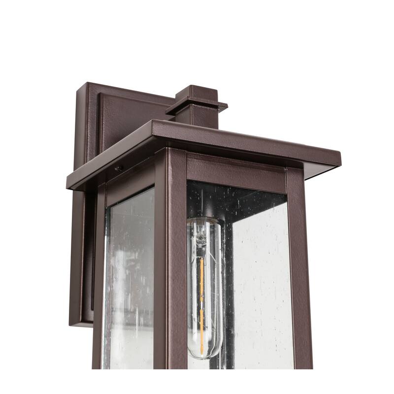 Brown Outdoor Oil Rubbed Bronze Wall Lamp Without Bulb