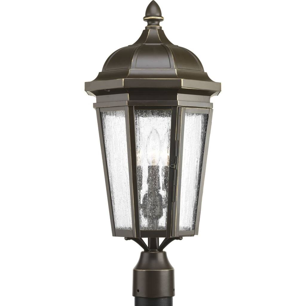 Verdae Collection Three-Light Post Lantern - 25.370" x 14.250" x 14.250"