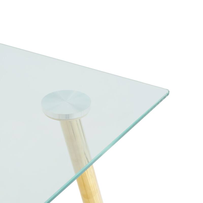 Modern Kitchen Glass dining table