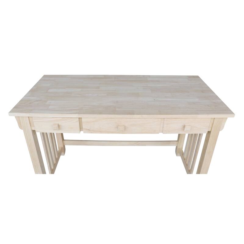 Mission Solid Wood Unfinished Computer Desk