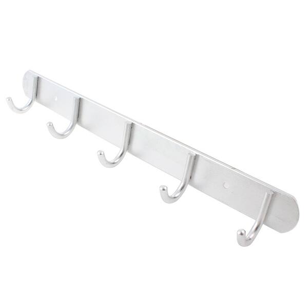 Shop Unique Bargains Home Wall Mounted 5 Hooks Clothes Handbag