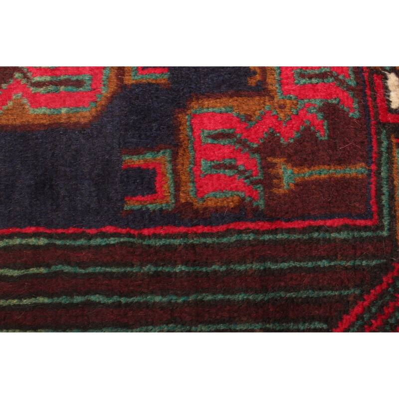 ECARPETGALLERY Hand-knotted Teimani Dark Navy Wool Rug - 3'2 x 5'5