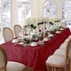 Elrene Barcelona Damask Elegant Fabric Tablecloth - 52" w x 52" l - Burgundy