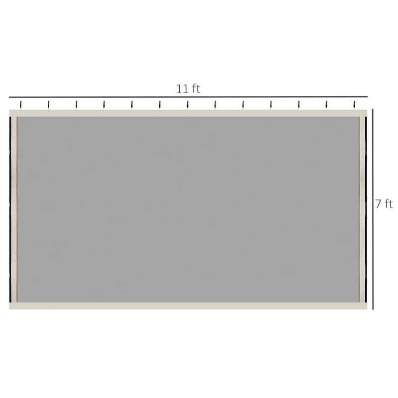 Outsunny Universal Replacement Mesh Sidewall Mosquito Netting