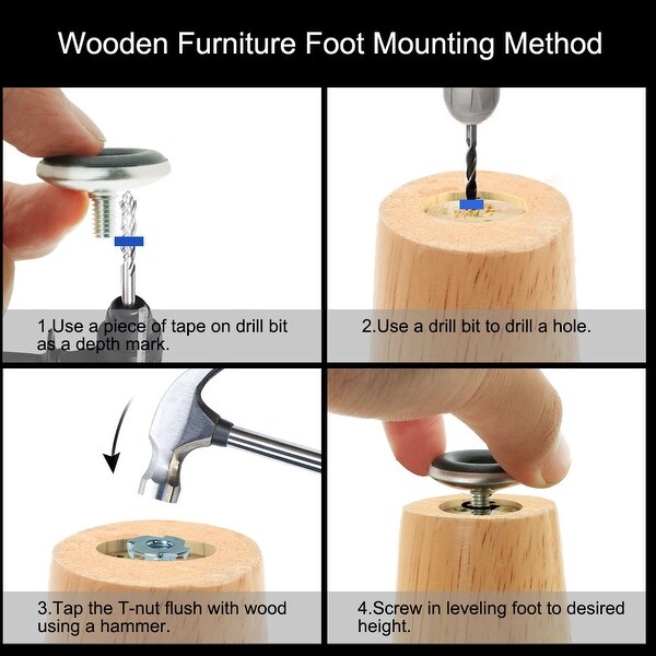 Screw on chair discount leg floor protectors