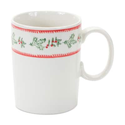 Stoneware Mistletoe Mug (Set of 4)