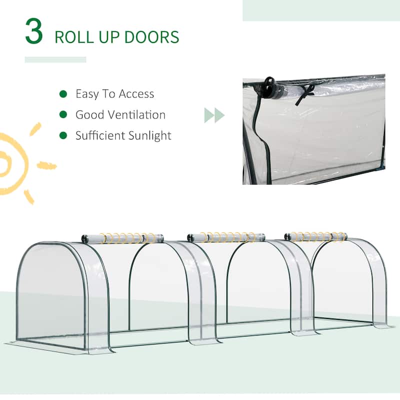 Transparent Pvc Tunnel Greenhouse
