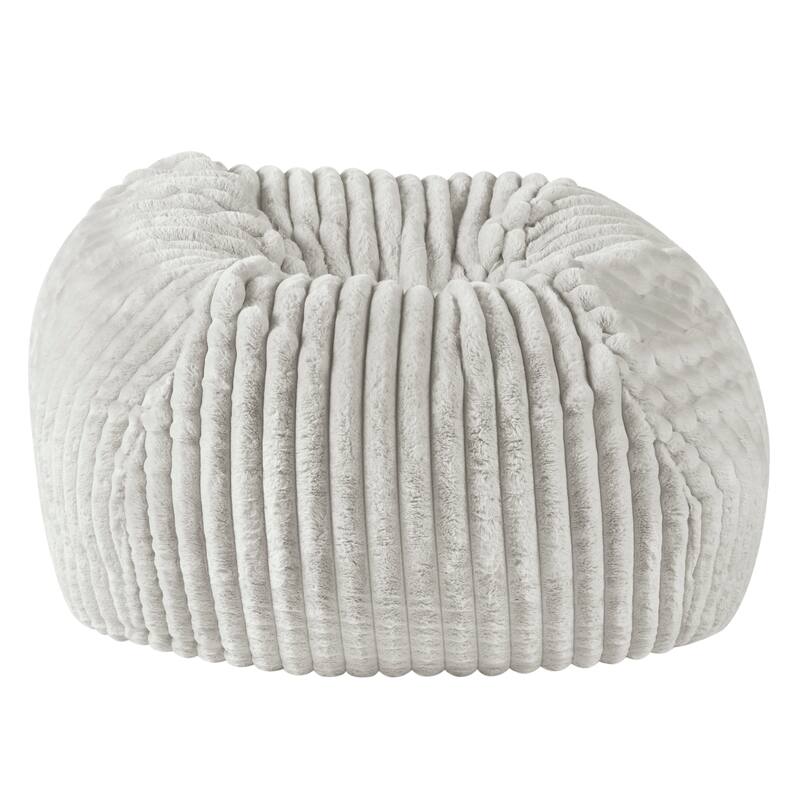 40 inch Minky Dove Grey Memory Foam Lounger